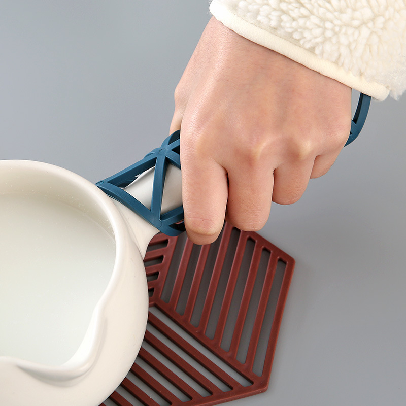 Silicone Table Mat Heat Insulation Mat Nordic Anti-Perm Mat Bowl Mat Household Kitchen Pot Mat Plate Mat Coaster Vegetable Mat Placemat