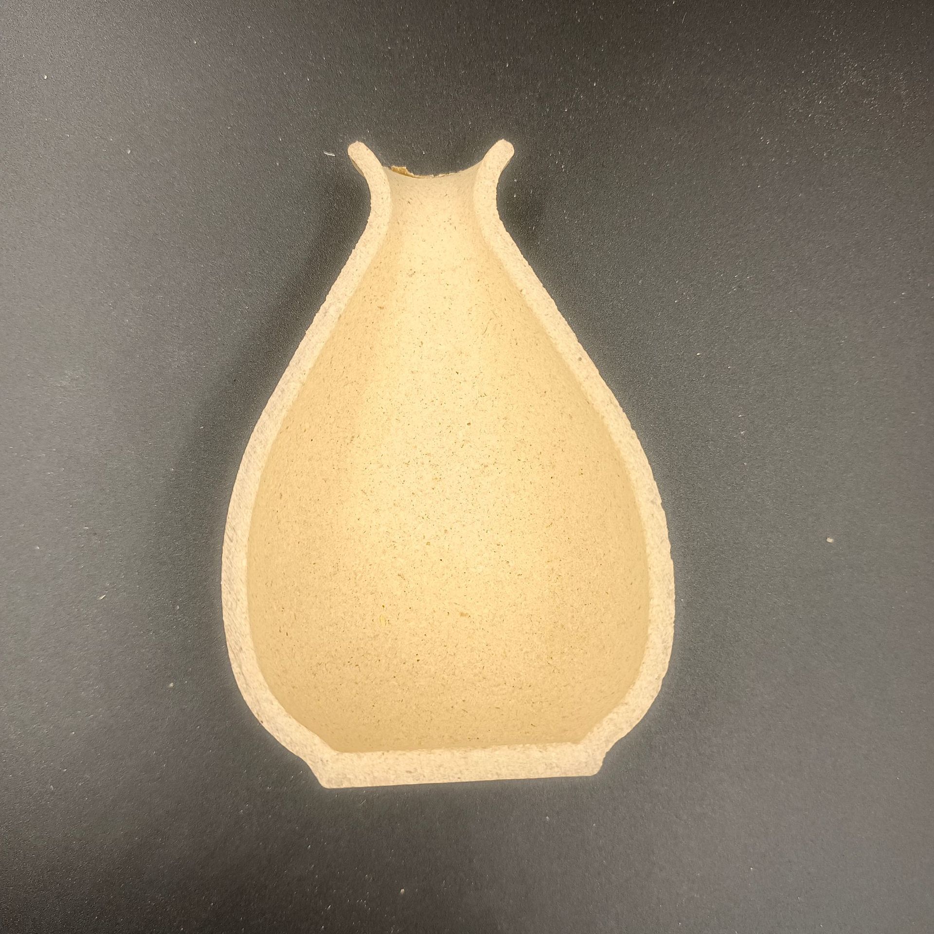 Children's Handmade diy Educational Toys Wood Powder Film Half Vase White Embryo