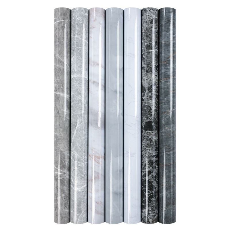Thickened waterproof wallpaper self-adhesive wholesale tile stickers cabinet stove furniture renovation wall stickers kitchen oil-proof stickers
