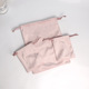 Light powder flannel bag; 20*25cm light pink; Lisi velvet (high quality) velvet