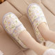 Yuezi Shoes Bag Heel Postpartum Summer Thin Pregnant Women's Shoes Spring and Autumn Non-slip Soft Bottom Breathable Household Floor Cotton Slippers for Women