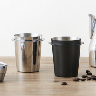 Coffee machine powder Cup 304 stainless steel Universal powder receiver 51/53/58 now ground coffee smell powder Cup