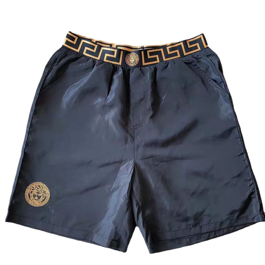 2022 Summer New Medusa Fashion Brand Men's Shorts Five-point Pants Beach Pants Ice Silk Pants Men's Pants Fashion