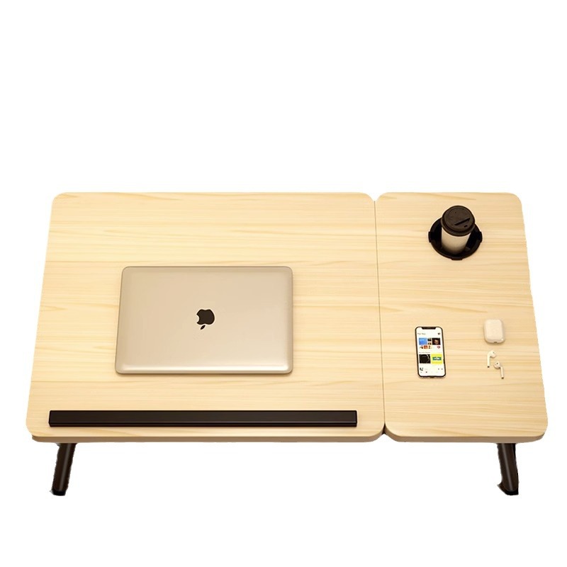 Bed small table dormitory student multi-functional study desk foldable laptop desk bay window table Board