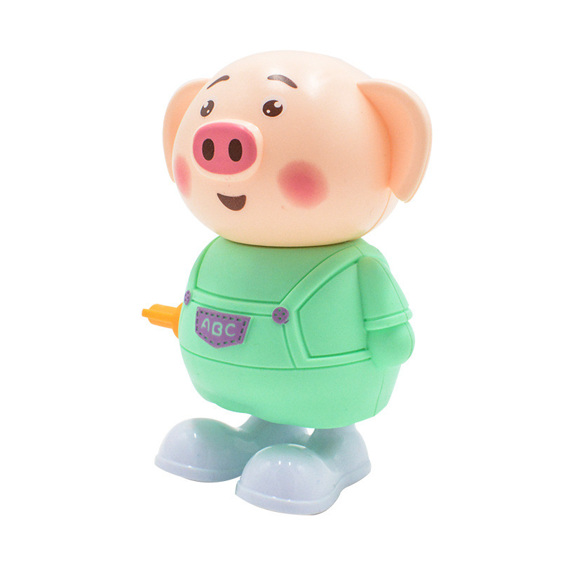 Chain Jumping Pig Wind-up Macey Pig No Battery Cute Modeling Educational Gift Stall Hot Selling Toys
