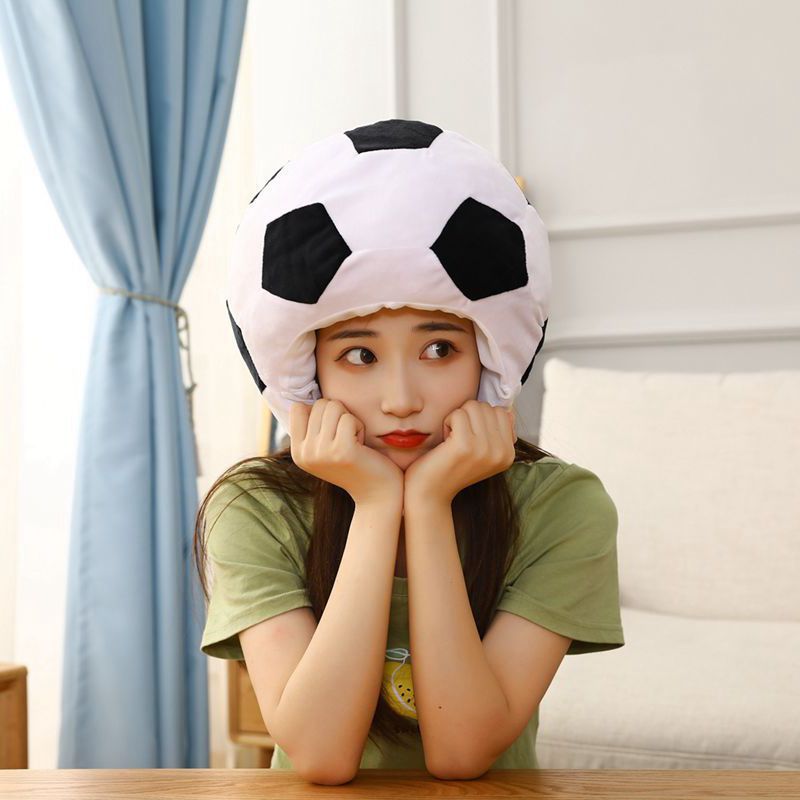 卸売りのサッカーの頭カバーの帽子のぬいぐるみの頭カバーの写真の道具の写真の道具の漫画の頭カバーの写真の道具|undefined