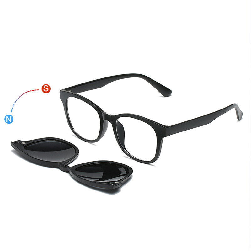 Magnetic suction frame sunglasses TR hanging frame glasses men's and women's interchangeable sunshade polarized glasses sunglasses wholesale
