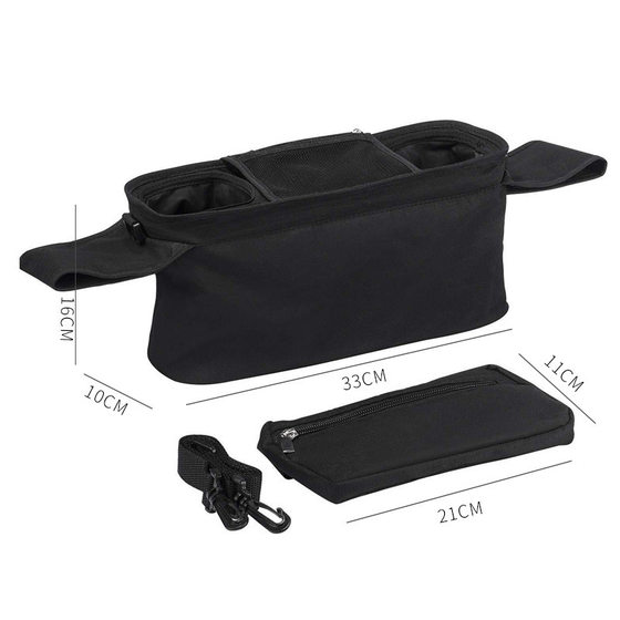 Hot storage artifact stroller universal accessories storage bag stroller hanging bag trolley storage basket