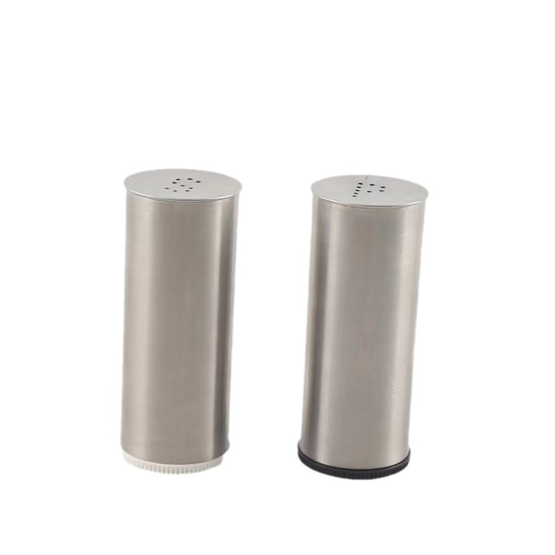Seasoning Jar Set Stainless Steel Kitchen Household Seasoning Bottle Salt Jar Sugar Jar Outdoor Seasoning Jar Set Storage