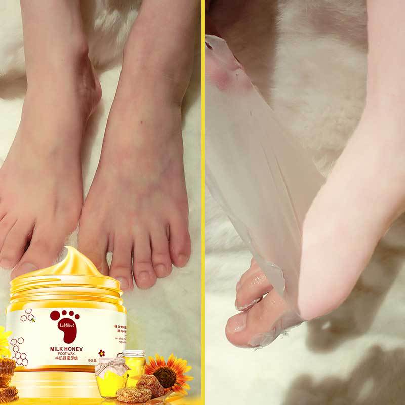 Laimei milk honey foot wax 150g generation hair exfoliating dead skin anti-chapped foot tender foot wax factory wholesale