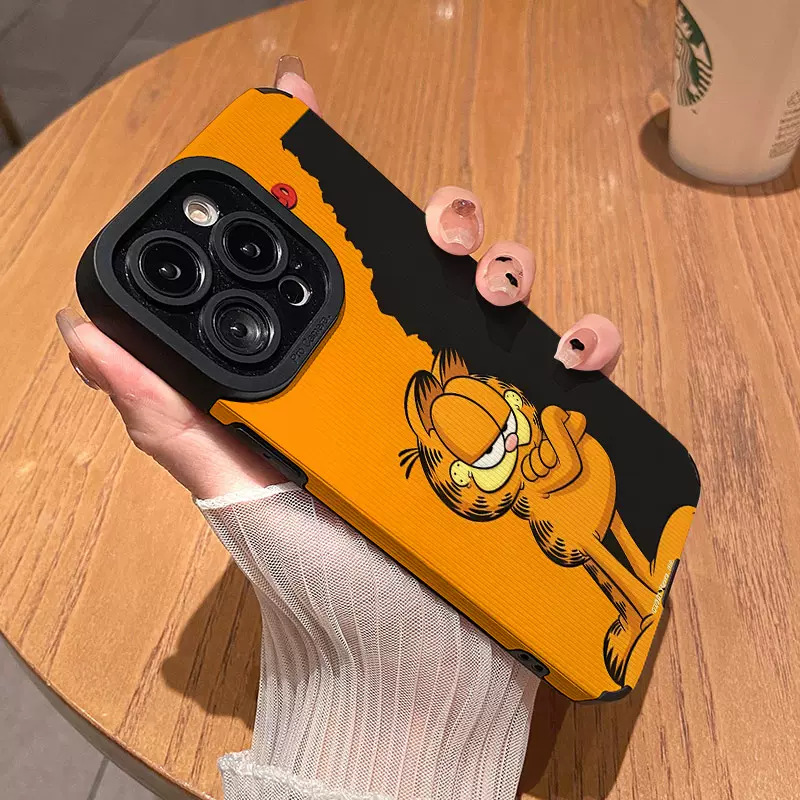 適用蘋果15手機殼iPhone15Pro新款防摔1314可愛加菲貓7plus保護套