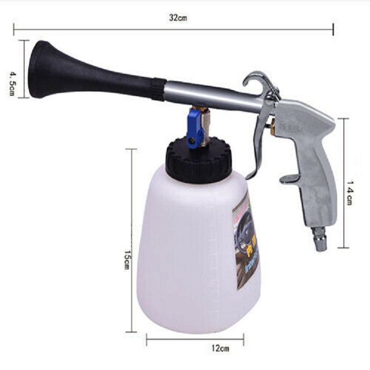 Car interior cleaning gun dust blowing gun tornado portable blowing foam gun