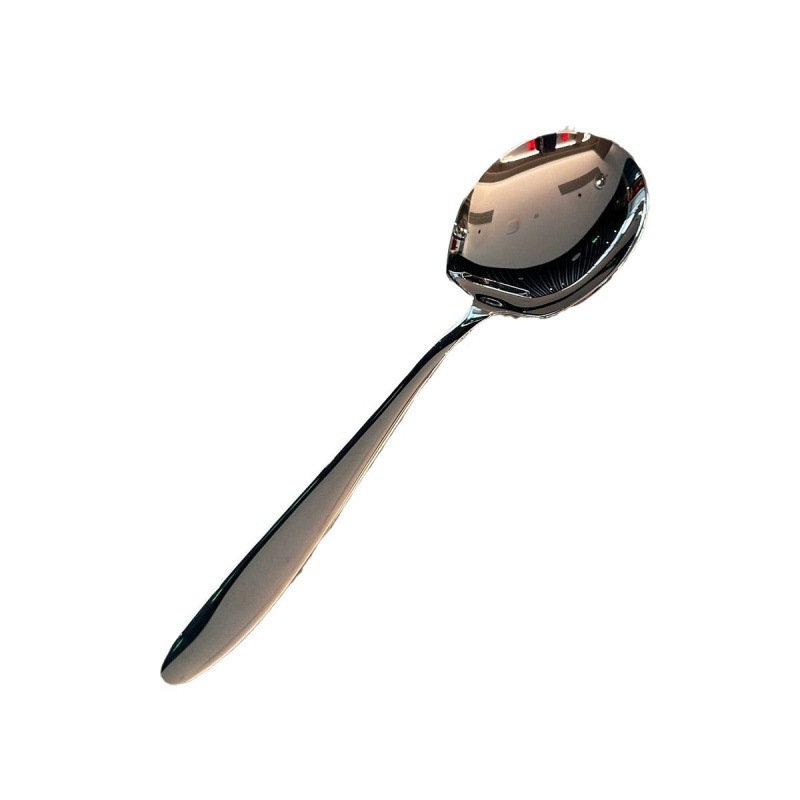 Stainless Steel Split Spoon Thickened Large Household Long Handle Spoon Hotel Canteen Restaurant Buffet Split Common Spoon