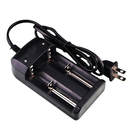 Ring high 32650/26650/18650 4.2V strong flashlight lithium battery charger double slot 1A2A high speed
