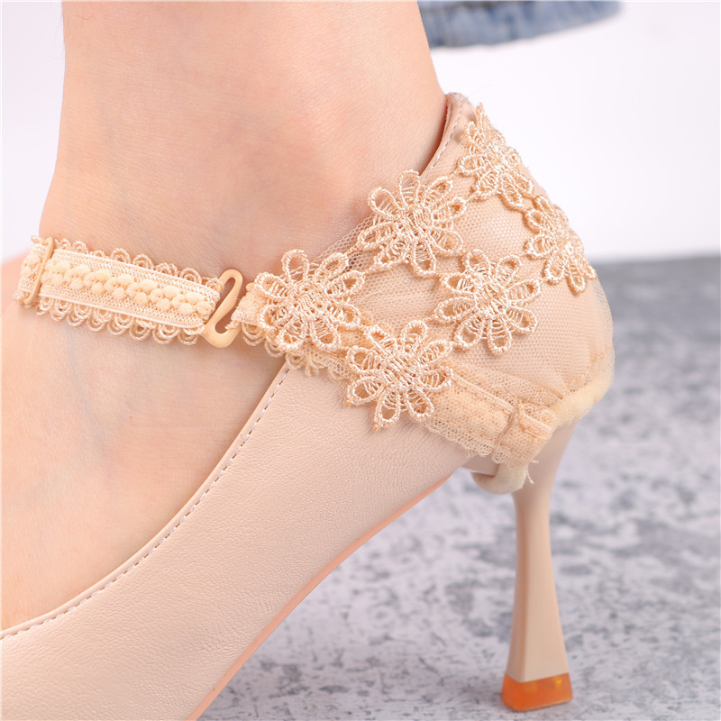 High heels lace lace lace shoelaces fixed shoes do not heel anti-heel artifact adjustable length shoelaces wholesale