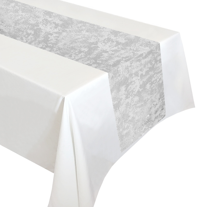 Amazon for new bronzing red and purple foil party decoration table runner wedding banquet atmosphere decoration table decoration wholesale
