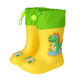 Children's rain boots cute cartoon boys and girls kindergarten baby waterproof shoes overshoes medium and big children non-slip rain boots rubber shoes
