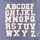 8cm white set of 26 letters