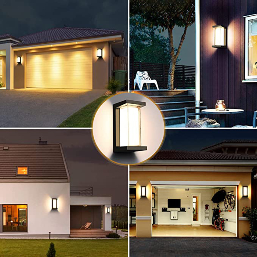 Cross-border new graffiti smart wall lamp IP65 Waterproof garden lamp RGB + WW + CW dimmable color toning wall lamp