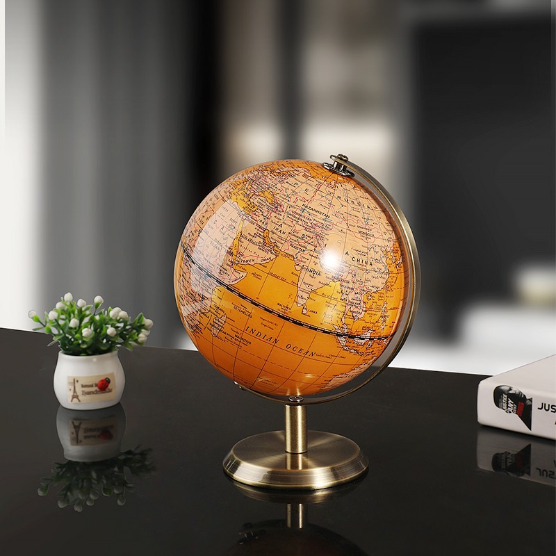 Globe full English decoration small size wine cabinet office study desktop living room home decoration gift decompression