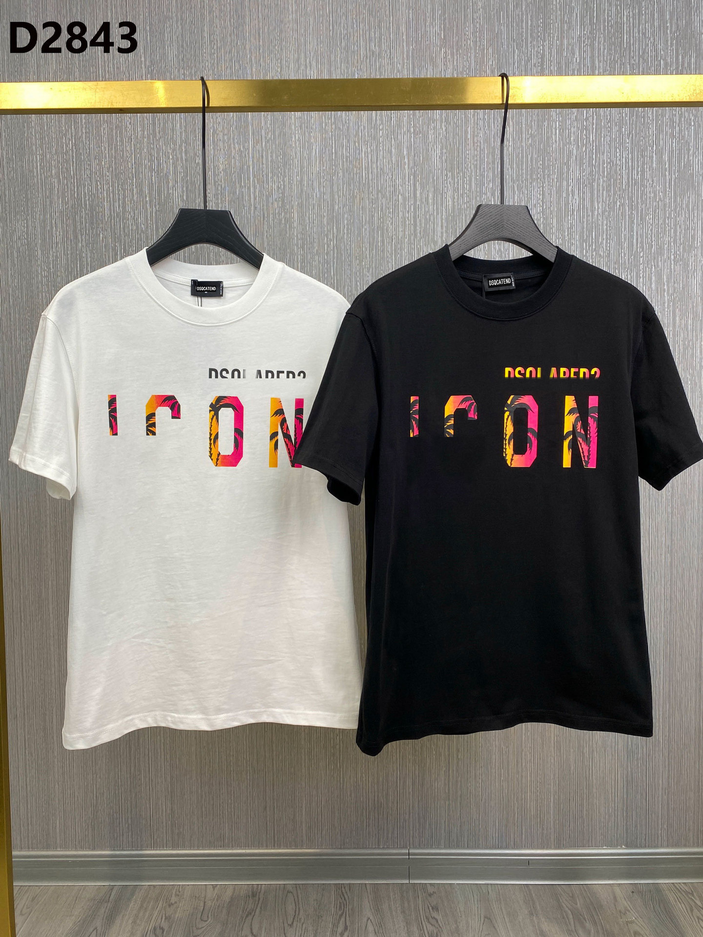 DSQ LIAN D2 AliExpress Amazon foreign trade net wide version men's short sleeve T-shirt factory DSQ2