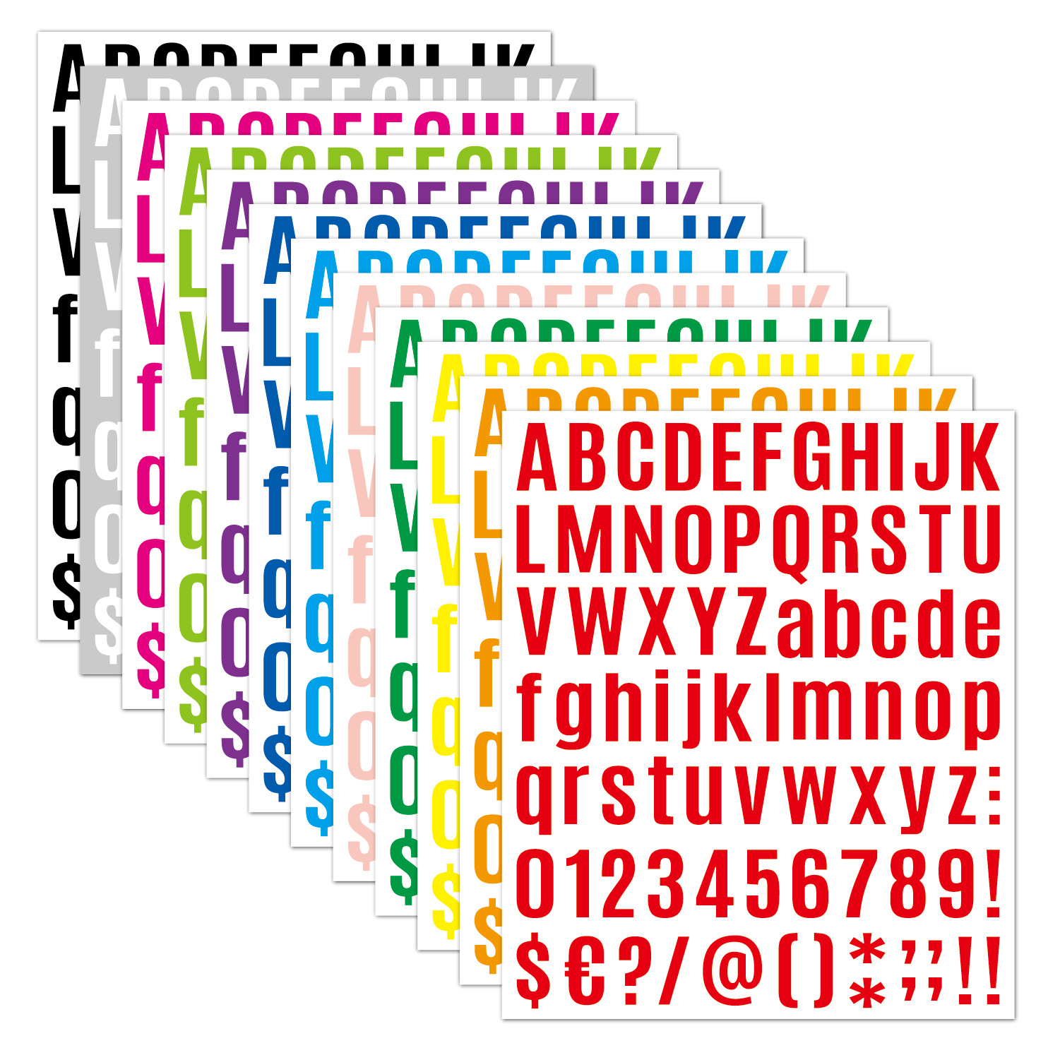 A variety of waterproof alphanumeric stickers wholesale vinyl vinyl sticker hand account diy decorative stickers