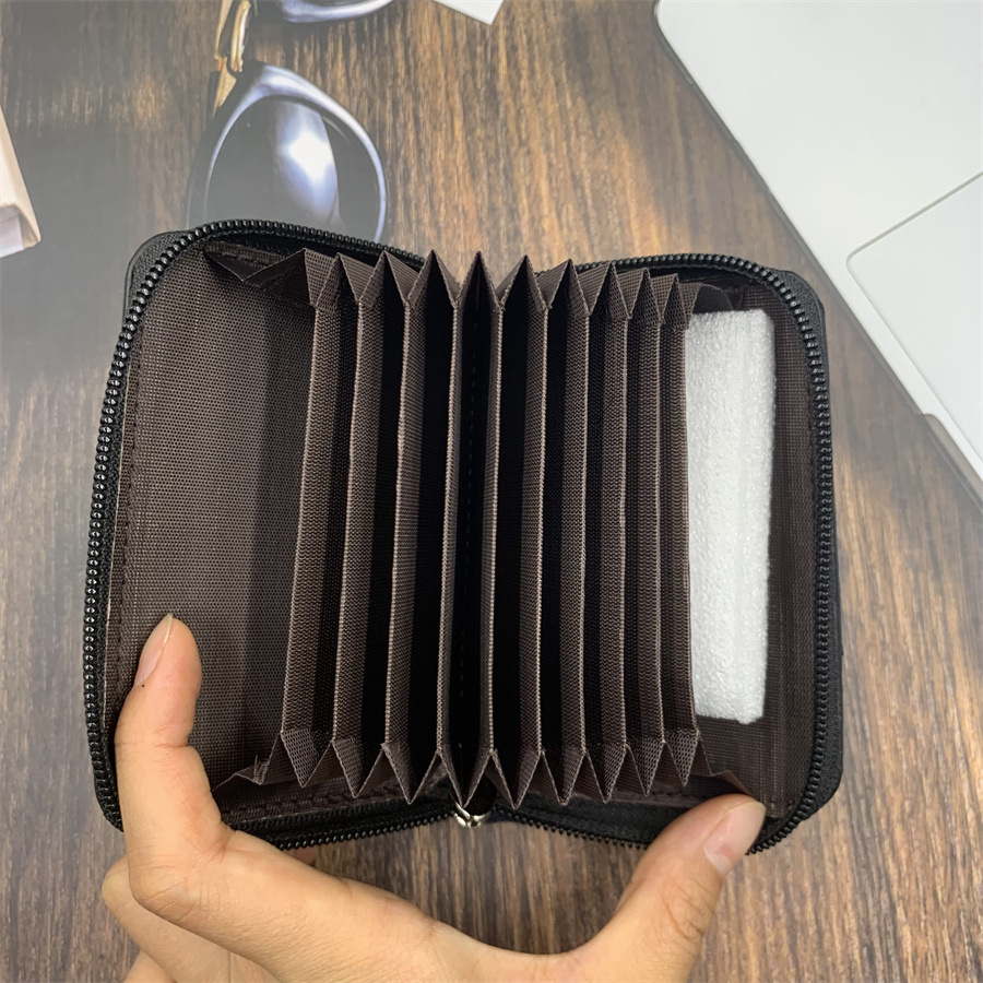 Cross-Border Men's card holder men's wallet organ card holder in stock PU id bag simple new multi-card coin purse