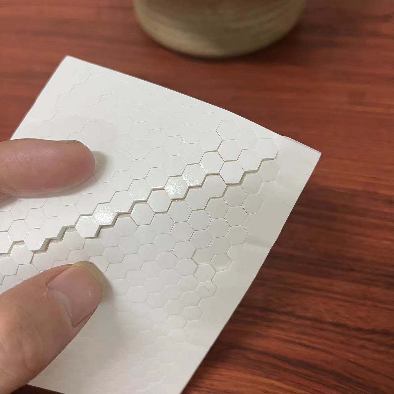 Manufacturer die-cut hexagonal thickened foam double-sided adhesive high-adhesive foam double-sided adhesive EVA sponge double-sided adhesive