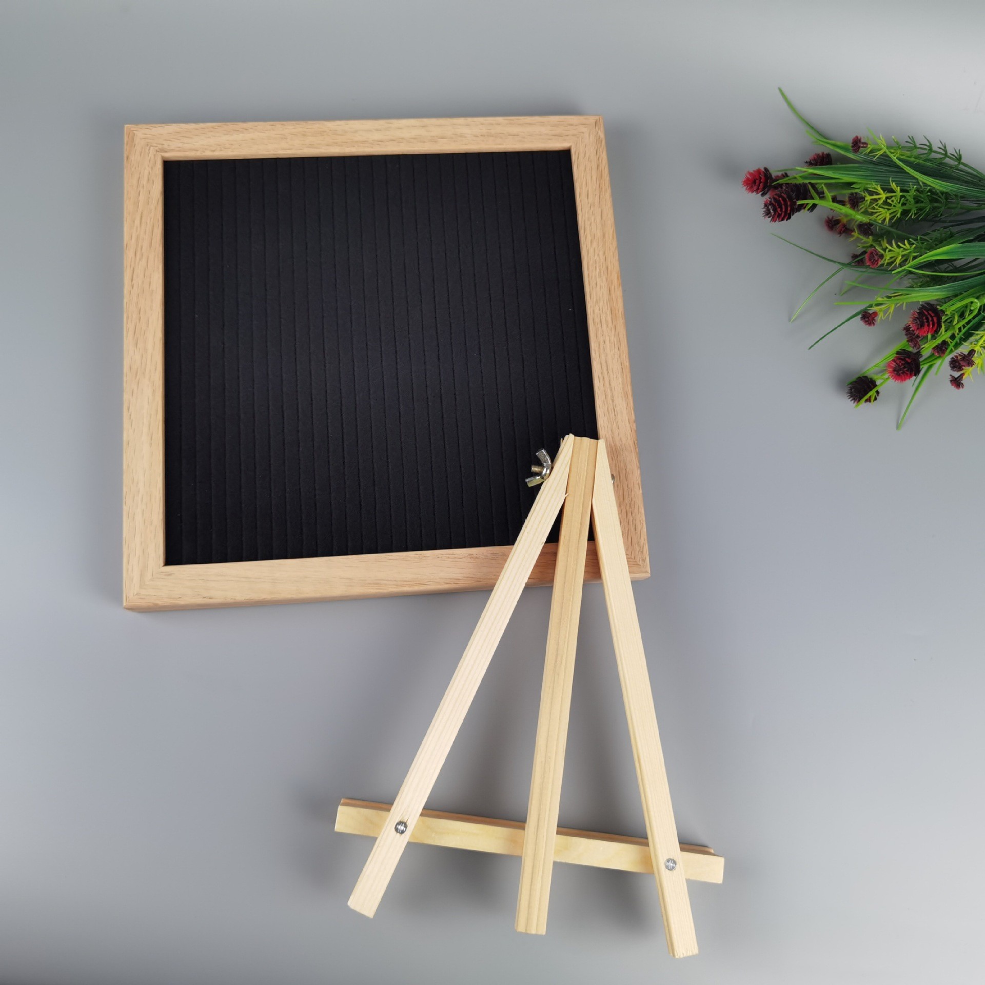 專供毛氈留言板 felt letter board with led 手工木質  相框批發