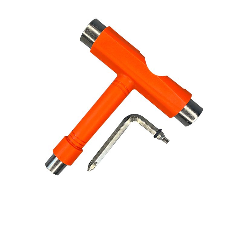 Children's skateboard tool wrench T-shaped multifunctional electric pulley land surfboard bracket finger repair accessories