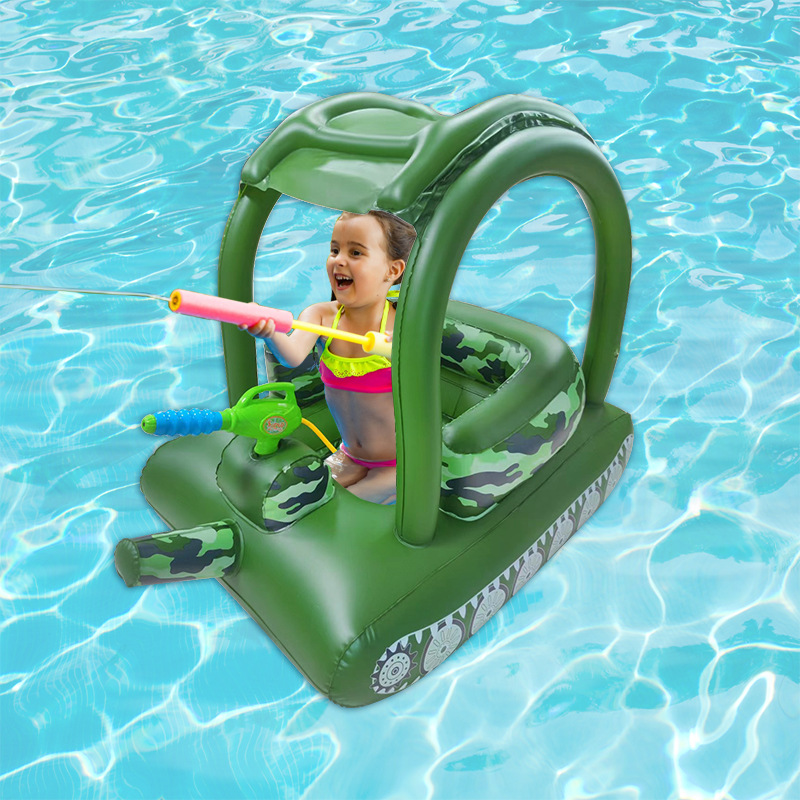 New spot inflatable children's water spray tank swimming pool sunshade water spray toy water gun water spray inflatable car