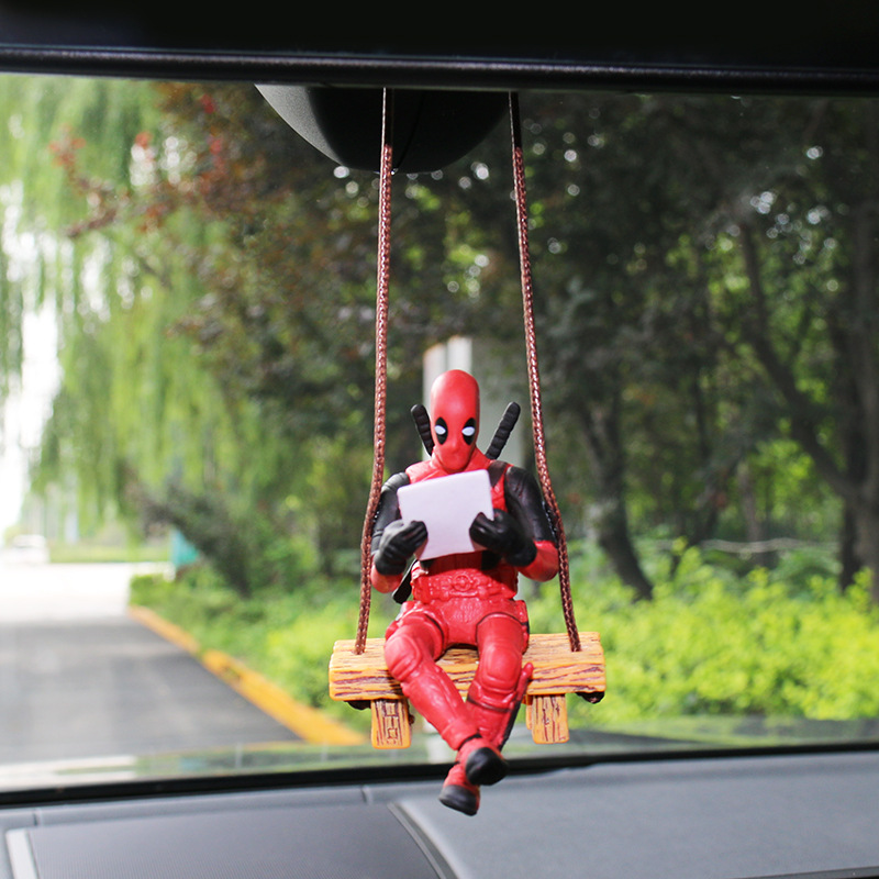 cartoon-deadpool-swinging-duck-series-car-rearview-mirror-pendant-reading-little-cheap-handheld-doll-car-decoration