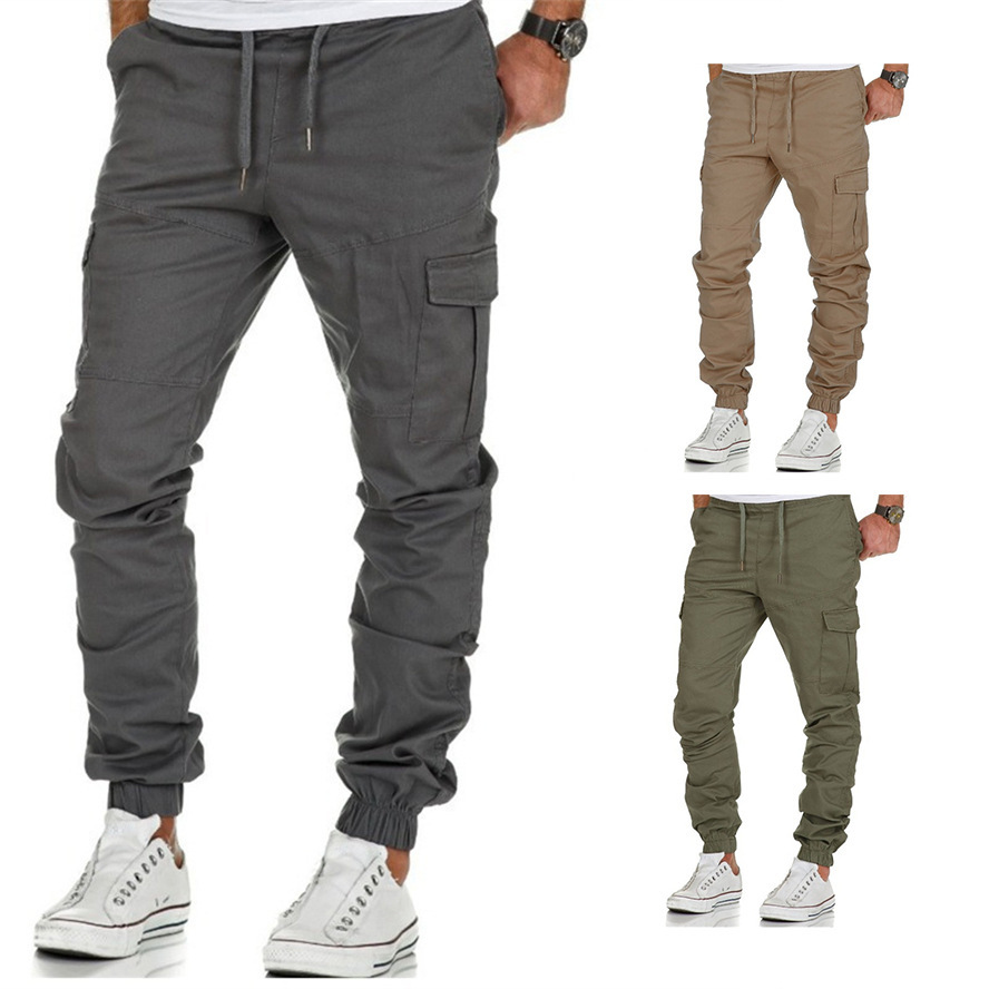 Amazon Foreign Trade Hot Workwear Multi-Pocket Pants Woven Men's Outdoor Sports Casual Pants Fashion Leg Pants