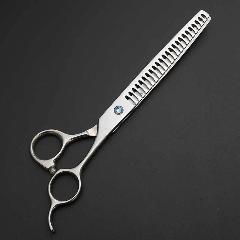 Factory wholesale pet beauty scissors 7.5 inch fish bone scissors tooth scissors fluffy scissors professional supplies pet scissors