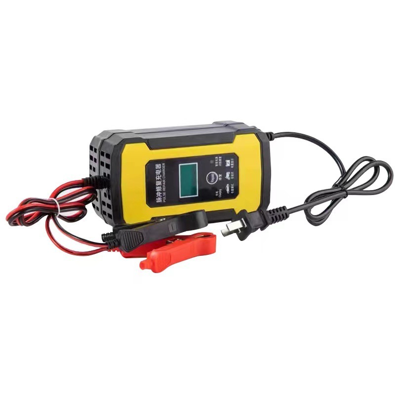 ソースメーカー12v6a自動車バッテリー充電器パルス修復オートバイ鉛蓄電池充電器|undefined