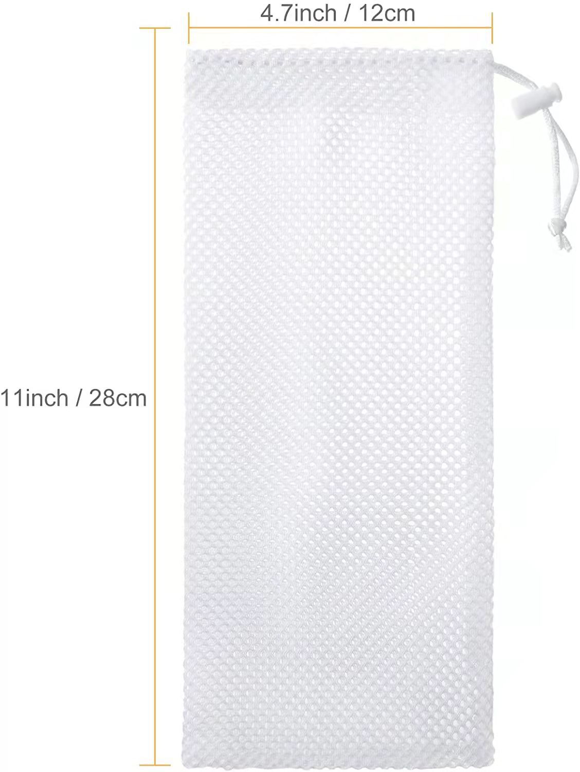 Bird Feeding Mesh Bag Bird Feeder Drawstring Bag Polyester Hexagonal Mesh Bundle Pocket Hanging Parrot Feeding Mesh Bag in stock Bird Feeding Bag