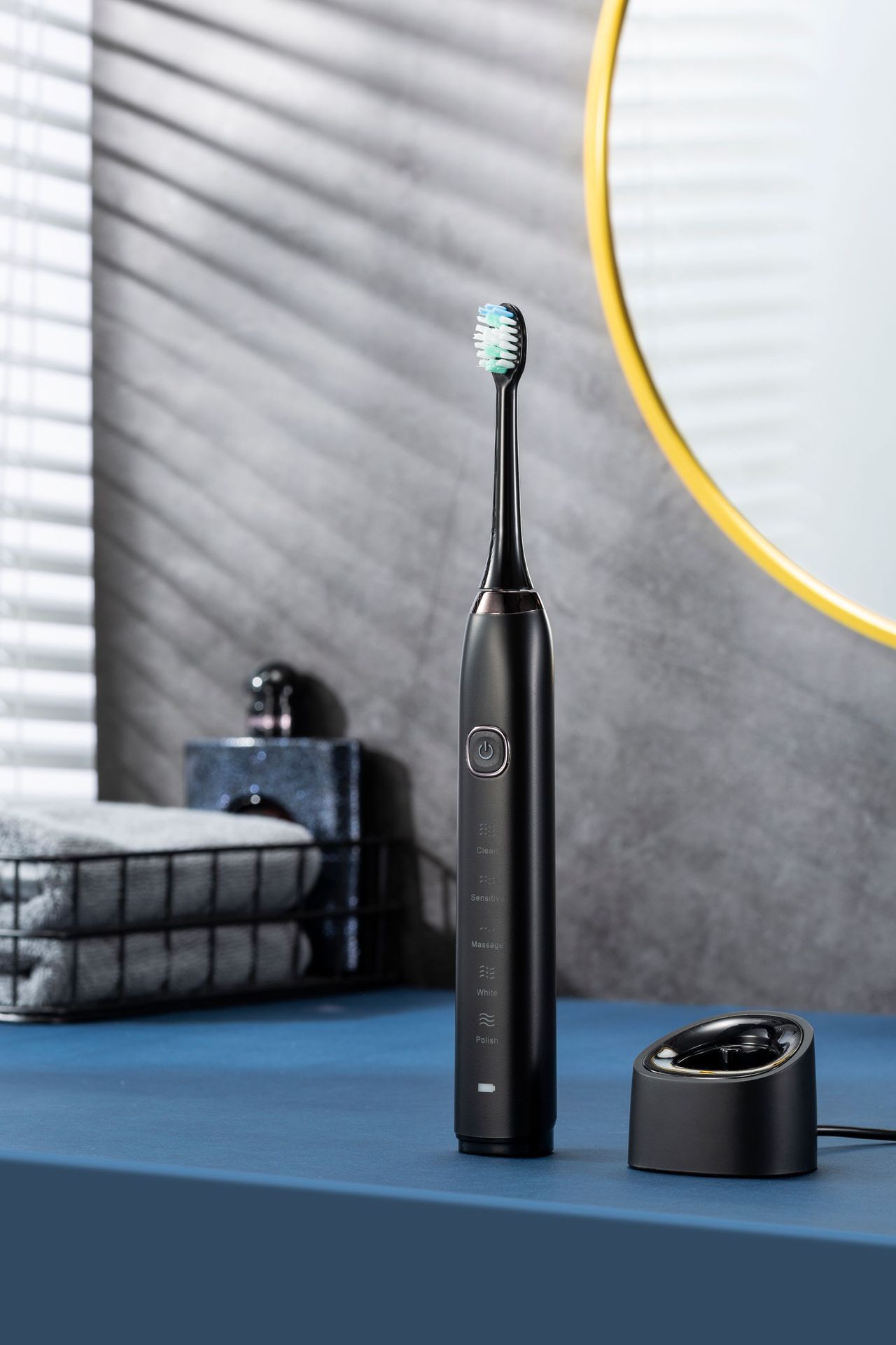 Adult sonic electric toothbrush portable travel box couple household soft fur waterproof electric toothbrush wireless charging cross-border