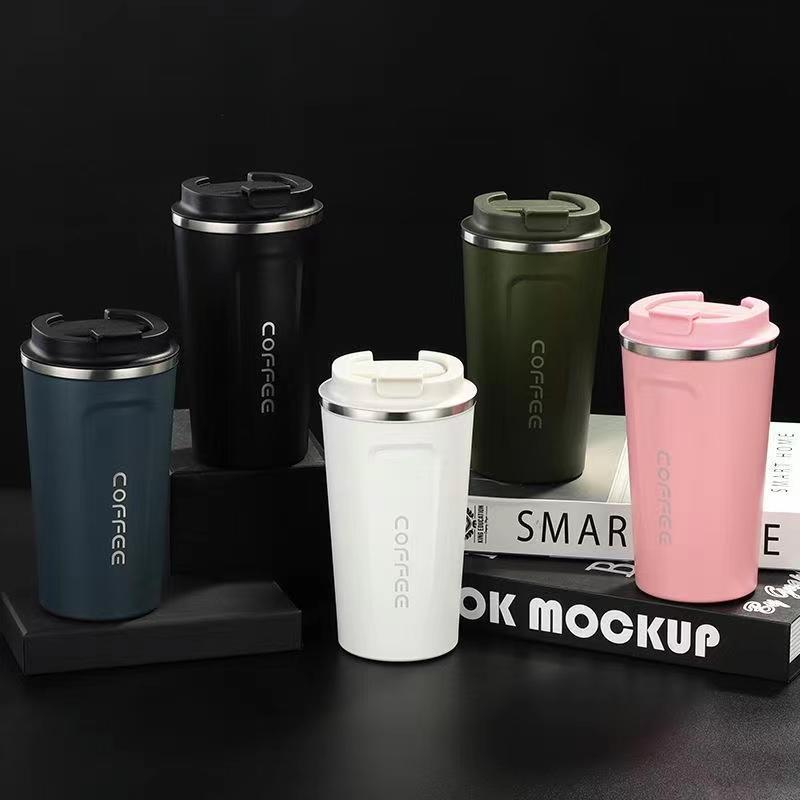 Cross-border second-generation coffee cup 304 stainless steel coffee cup insulation cold coffee mug simple female casual cup