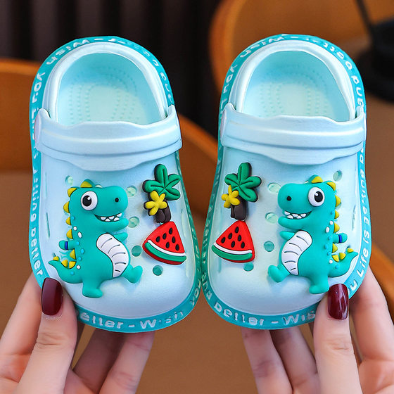 Children's Cave Shoes Summer Girls 3-6 Years Old Cute Soft Bottom Non-slip Outdoor Children's Beach Shoes EVA Baby Slippers