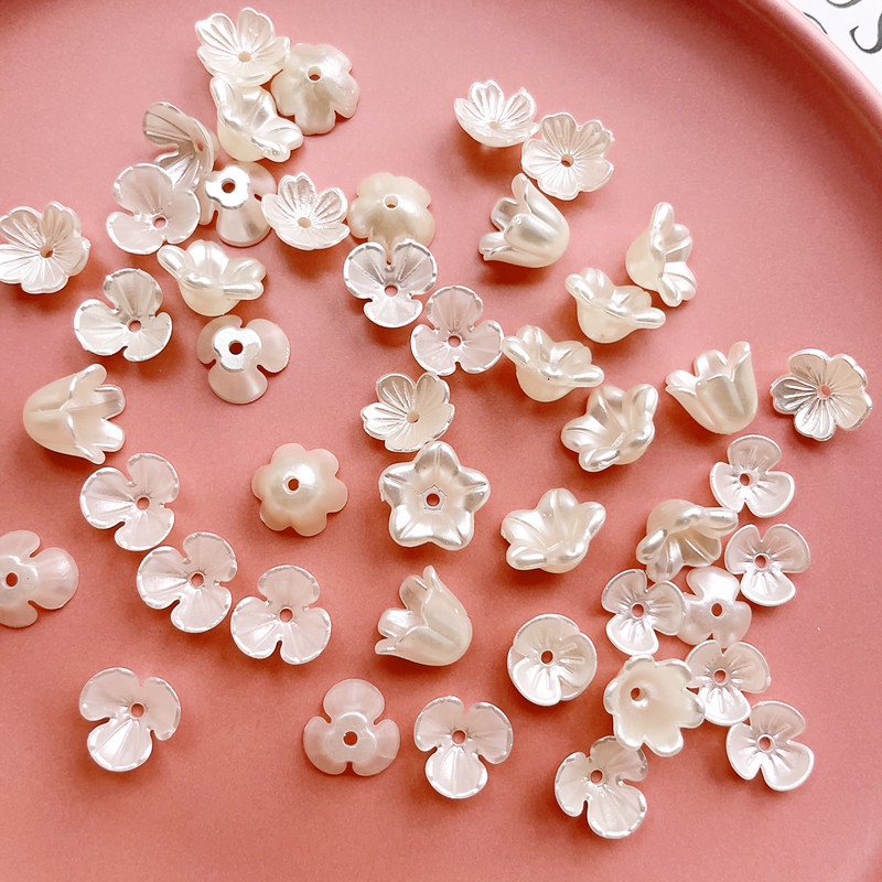 Lily abs imitation Shell Pearl fortune tree happy flower diy handmade beaded starry material package petals