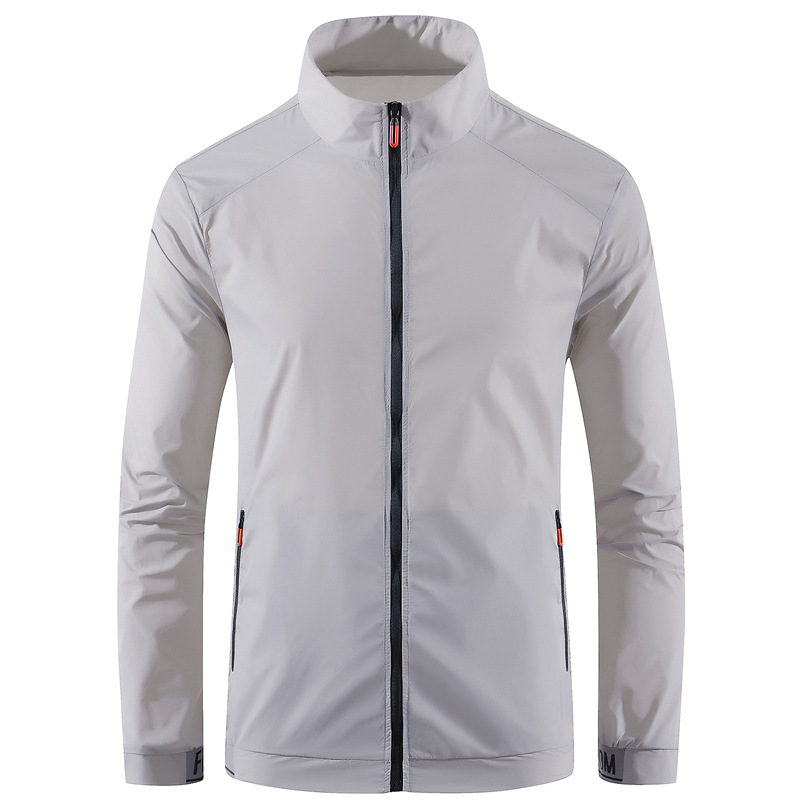 Men's Summer Thin Breathable Ice Silk Men's Outdoor Lightweight Skin Clothes Fishing Clothes Jacket for Couple