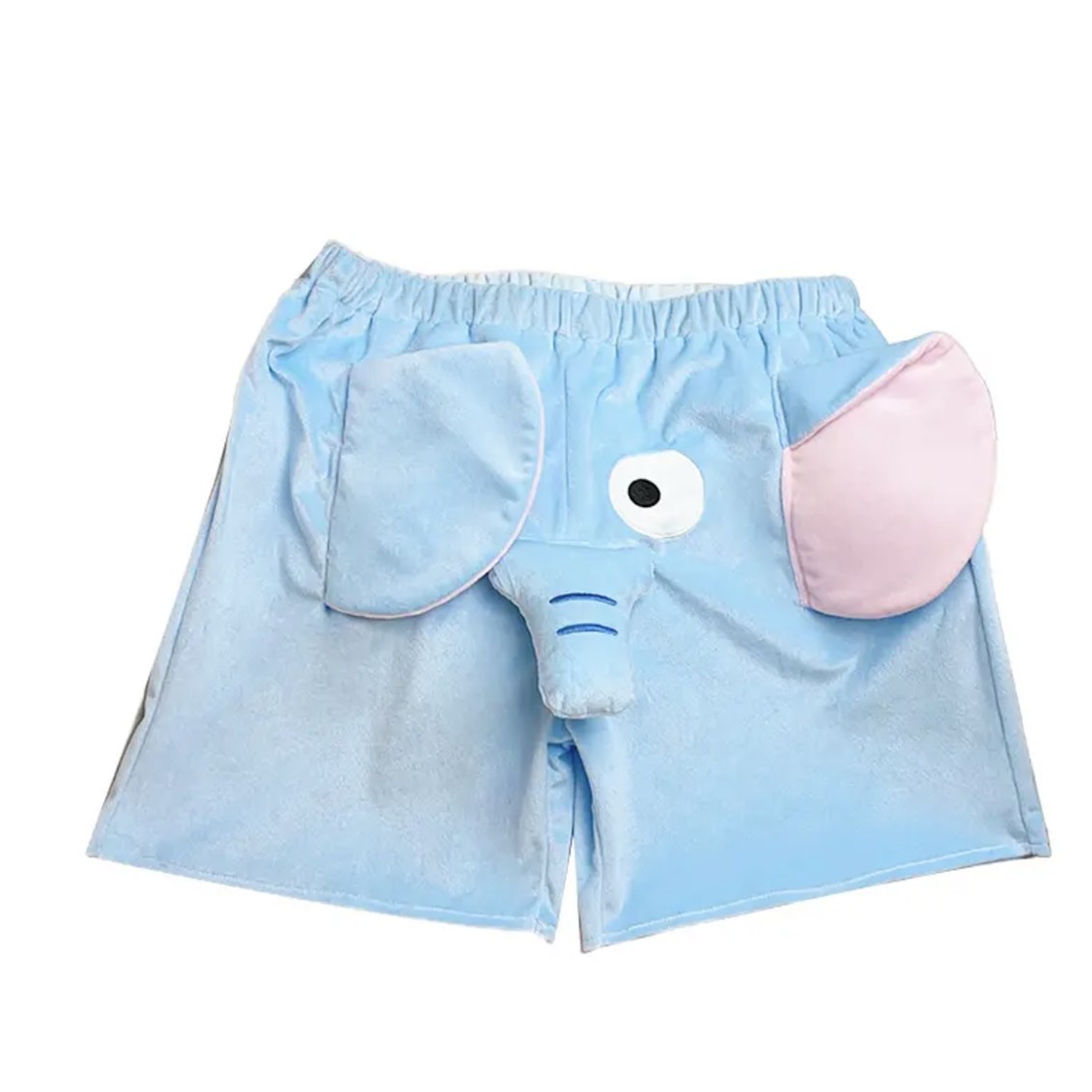 Summer cute flying elephant trunk cartoon pink pig shorts and underwear creative plush home couple men and women pajamas