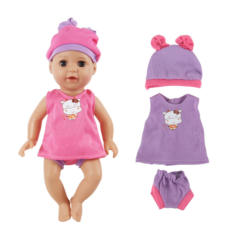Factory direct fashion 36cm vinyl simulation doll clothes 14 inch boys and girls clothes cross-border exclusive