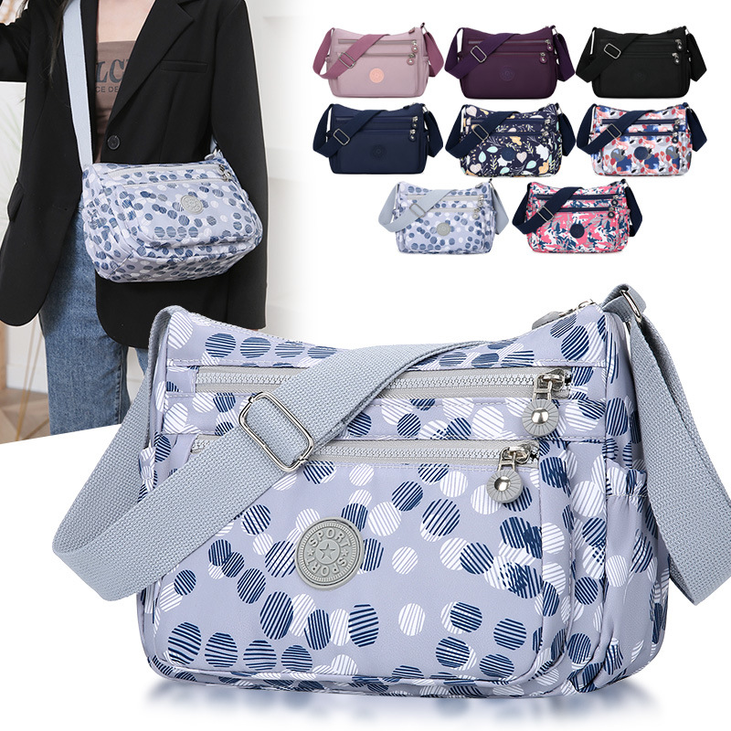 2023 new shoulder bag women's crossbody bag nylon cloth oxford cloth shopping travel shoulder bag carry mother bag