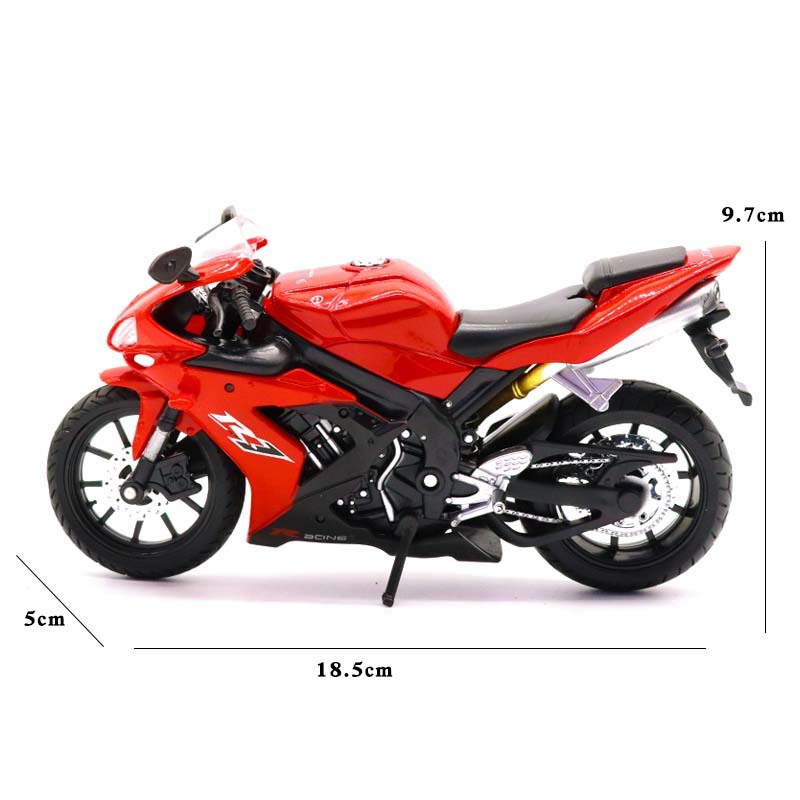 Cross-border 1:12 Yamaha alloy motorcycle model children's toy car decoration sliding car model boy toy