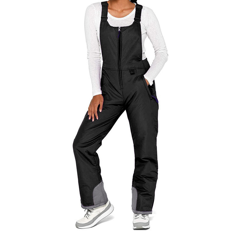 Cross-border Explosions 2022 New Outdoor Ski Pants Men's and Women's Strap Cotton Pants Waterproof Windproof Warm Thickened Ski Pants_voghion.com
