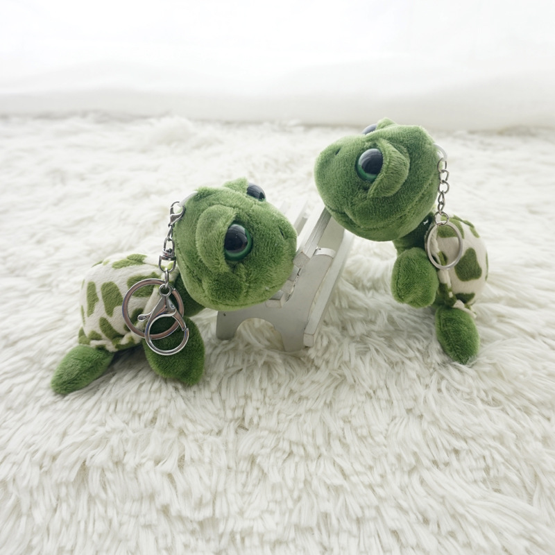 Cute turtle turtle plush pendant schoolbag pendant girl bag jewelry girl heart doll keychain wholesale