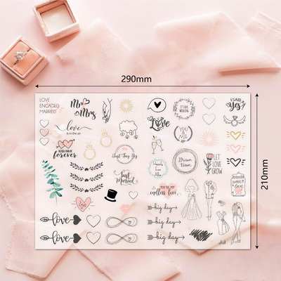 wedding stickers wedding Planning stickers 230 Pair wedding Engagement Planning Sticker Pack