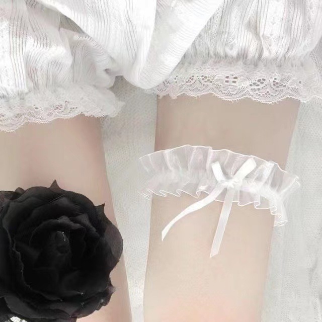 One-piece delivery lolita Japanese lolita bow leg ring thigh ring girl cute soft girl lolita socks