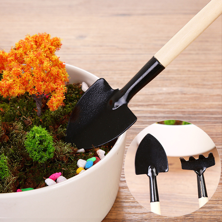 Potted Small Shovel Planting Flower Cultivation Gardening Tools Planting Fleshy Tool Set Mini Three-piece Household Shovel